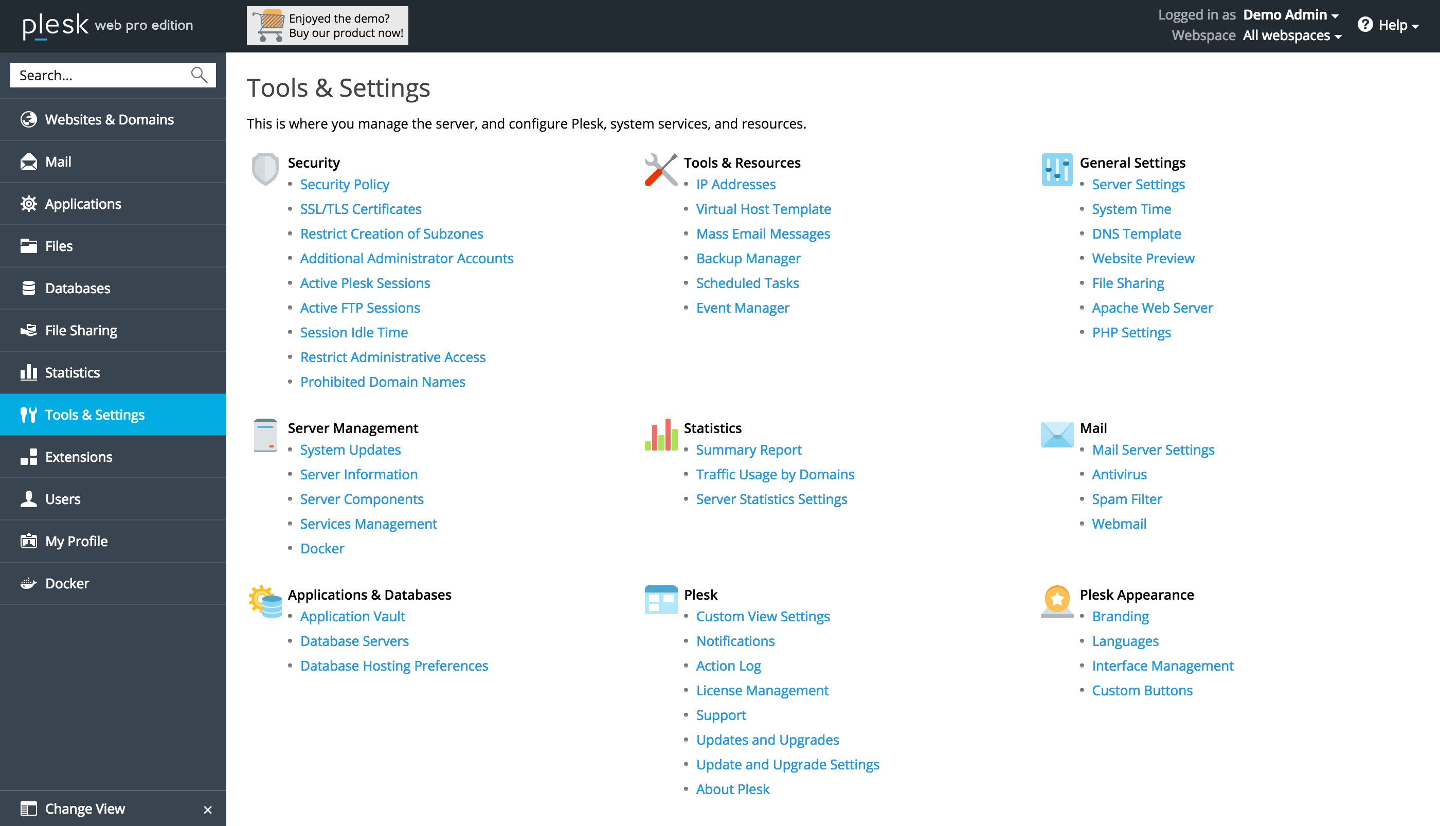 cPanel & WHM Dashboard